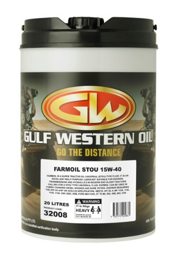 Gulf Western Farmoil 15w40 STOU Oil 20ltr