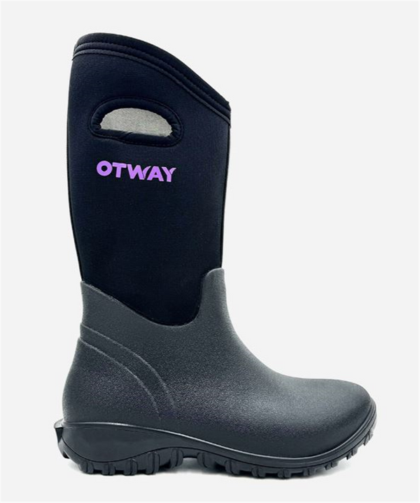 Otway Womens - Gumboots Super Lite Hi - Black