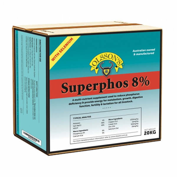 Lick Block - Olssons Superphos 8% + Selenium 20kg