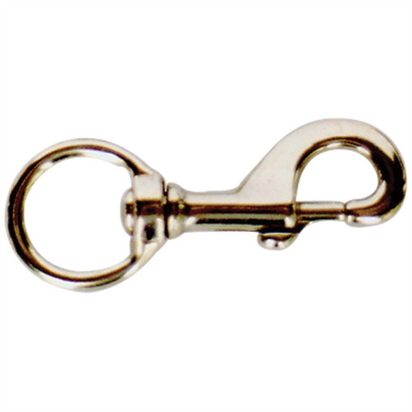 Dog Snap Hook Brass Swivel 32mm