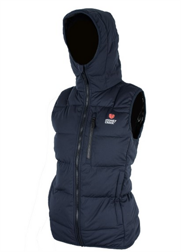 Stoney Creek ThermoFlex Womens Hooded Vest - Blue - Size 8